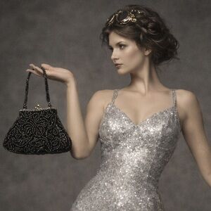 Beaded evening bag